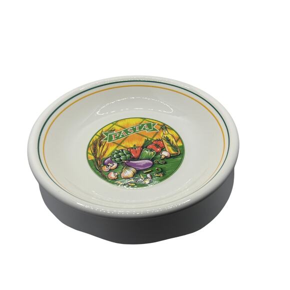 Himark Ironside Underglaze 11in Pasta Bowl Made in Italy | dinnerware ceramic - Picture 1 of 4